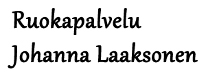 Logo Ruokapalvelu Johanna Laaksonen
